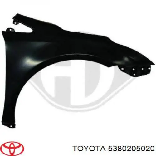 Do koszyka 5380205020 Toyota Błotnik przedni lewy