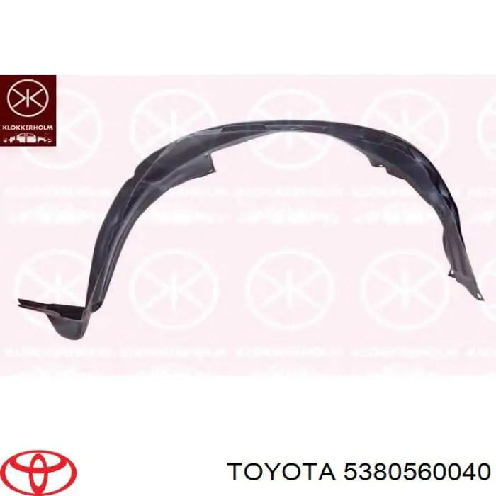 5380560040 Toyota Nadkole błotnika przedniego prawe