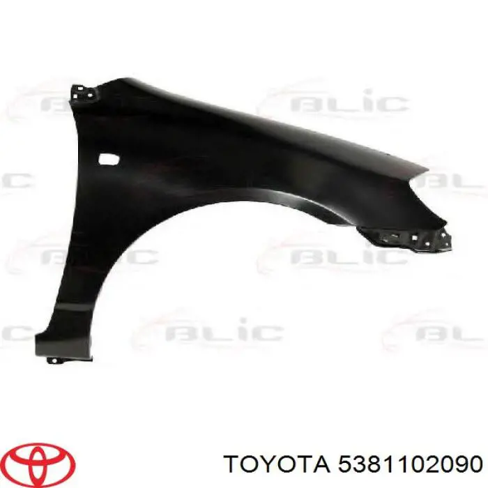 Błotnik przedni prawy Toyota 5381102090 cena, od 17,56 USD