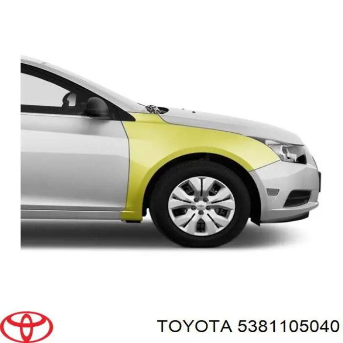 Błotnik przedni prawy Toyota 5381105040 cena, od 69,97 USD