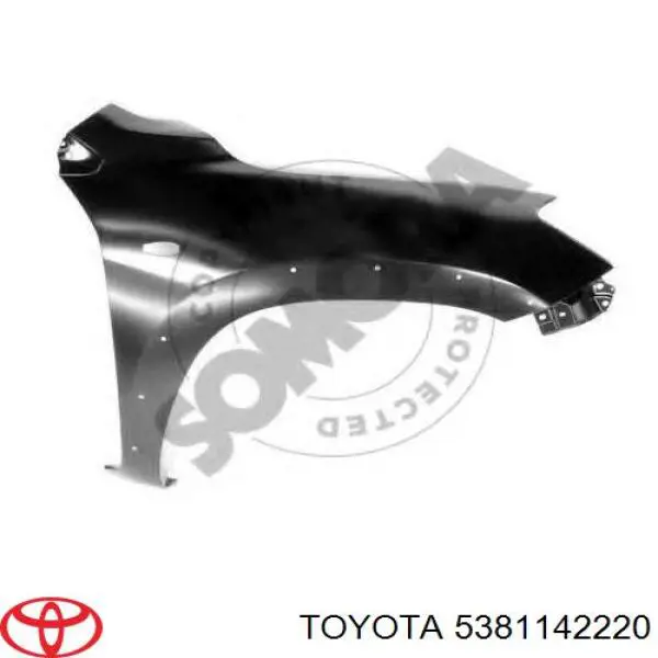 Błotnik przedni prawy Toyota 5381142220 cena, od 56,78 USD