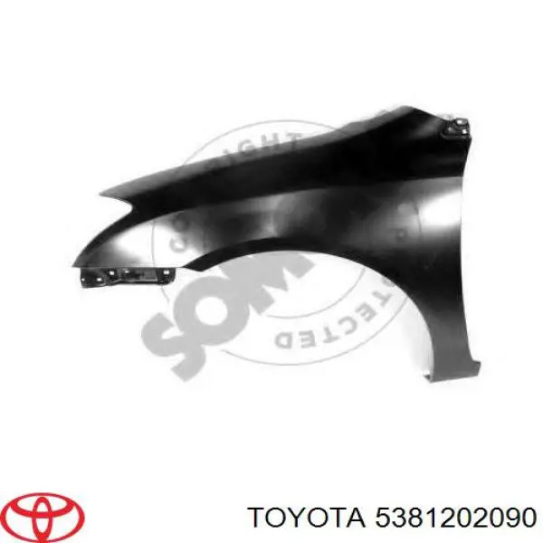 Błotnik przedni lewy Toyota 5381202090 cena, od 120,88 USD