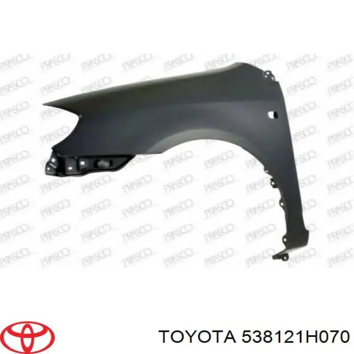 Do koszyka Błotnik przedni lewy Toyota Corolla  E12