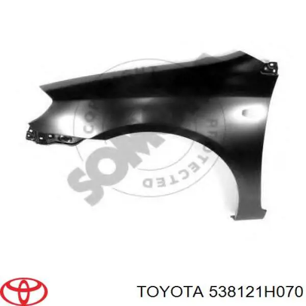 Do koszyka 811401 Polcar Błotnik przedni lewy