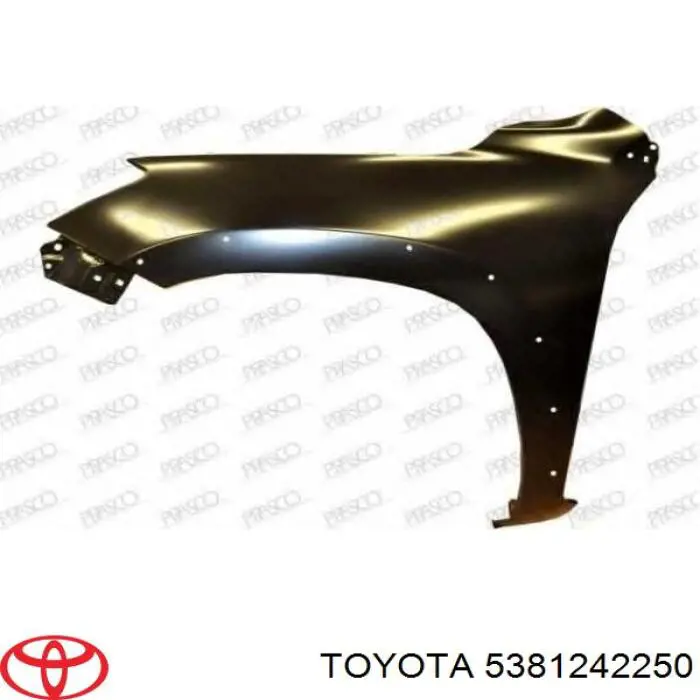 Do koszyka 5381242280 Toyota Błotnik przedni lewy