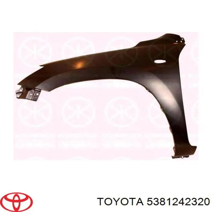 Do koszyka 5381242320 Toyota Błotnik przedni lewy