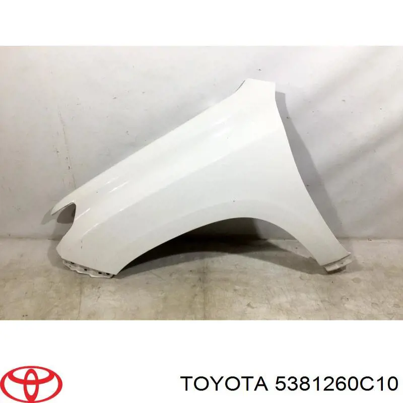 Do koszyka 5381260C10 Toyota Błotnik przedni lewy