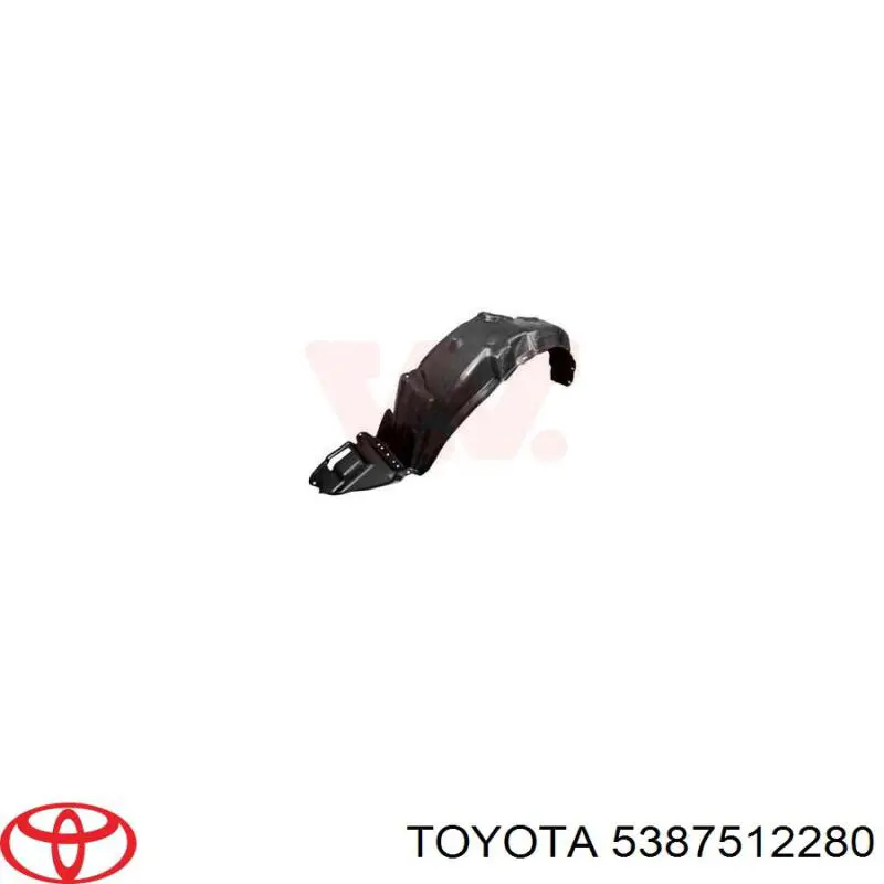 Nadkole błotnika przedniego prawe 5387512280 Toyota