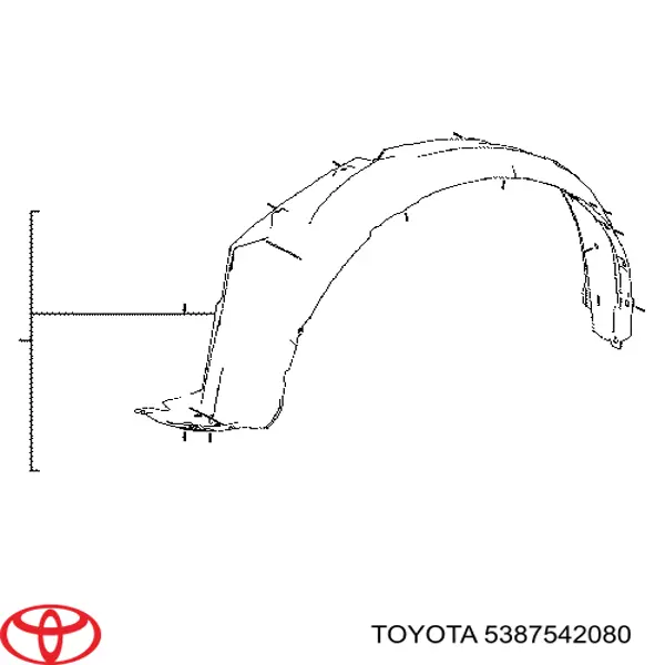 Nadkole błotnika przedniego prawe Toyota RAV4 4 (A4)