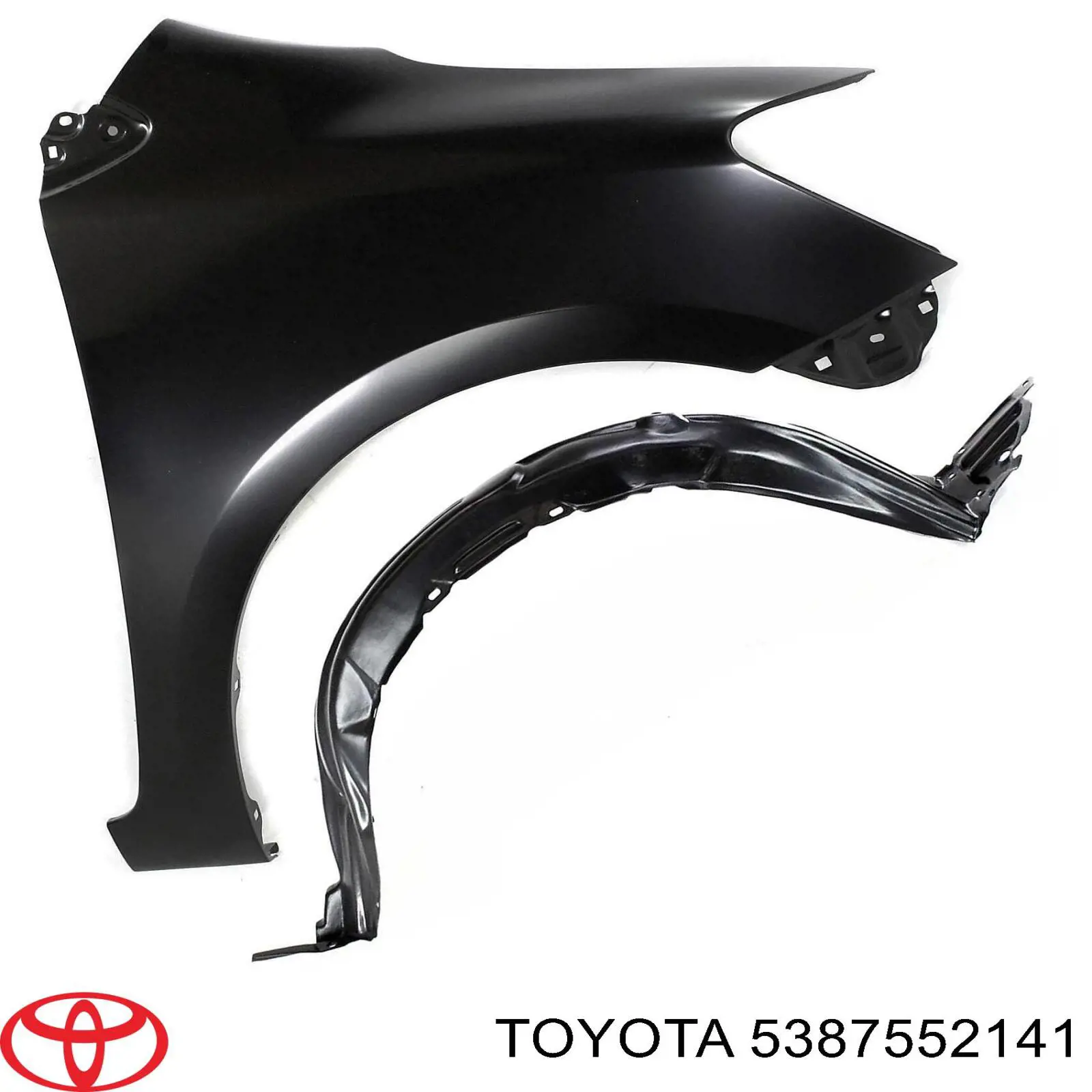 Nadkole błotnika przedniego prawe 5387552140 Toyota