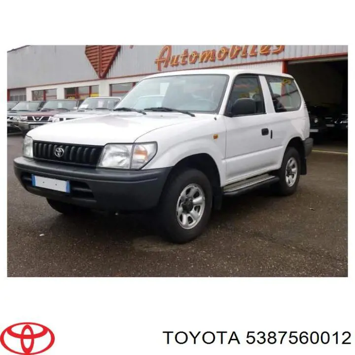 5387560012 Toyota Nadkole błotnika przedniego prawe