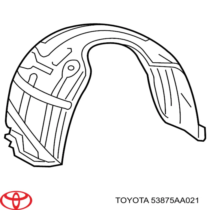 Nadkole błotnika przedniego prawe do Toyota Solara  V3