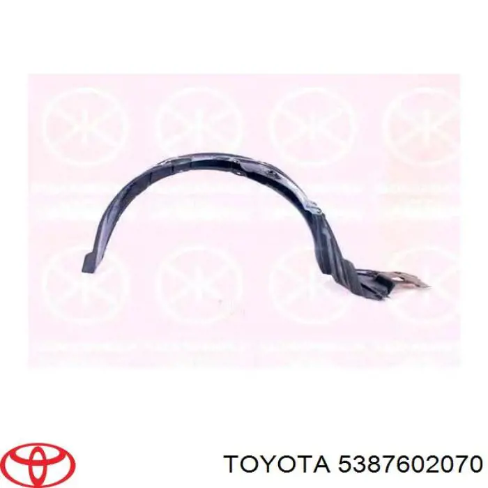 Nadkole błotnika przedniego lewe Toyota Corolla sedana (E12) (2002 - 2006) cena, od 15,20 USD