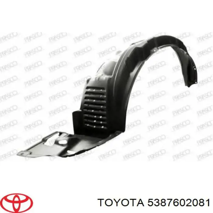 5387602081 Toyota Nadkole błotnika przedniego lewe