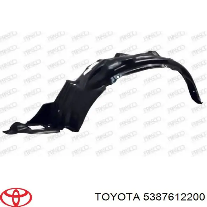 Nadkole błotnika przedniego lewe Toyota 5387612200 cena, od 16,19 USD