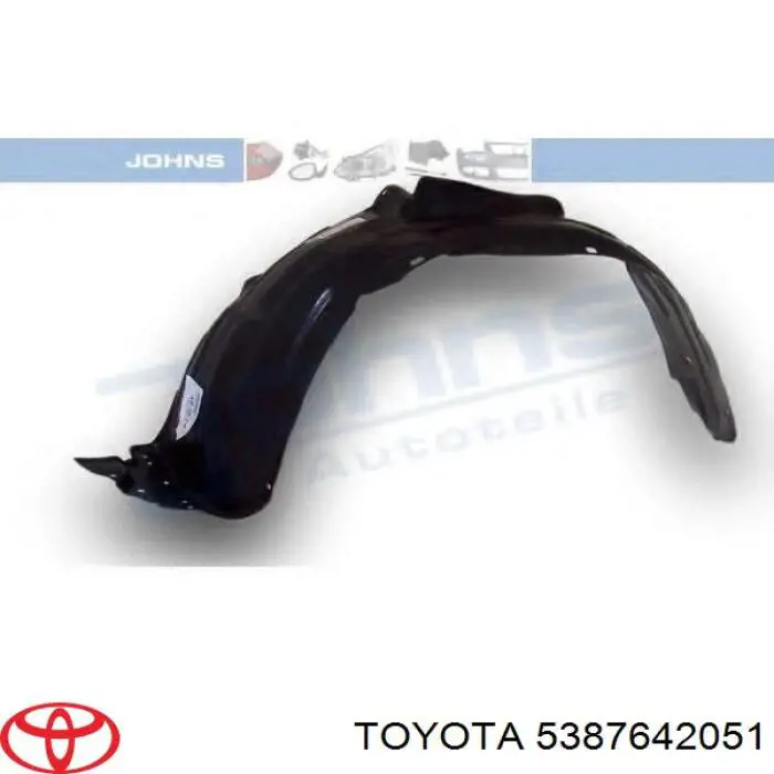 Nadkole błotnika przedniego lewe Toyota 5387642051 cena, od 15,30 USD