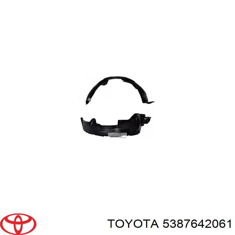 Nadkole błotnika przedniego lewe Toyota 5387642061 cena, od 19,03 USD