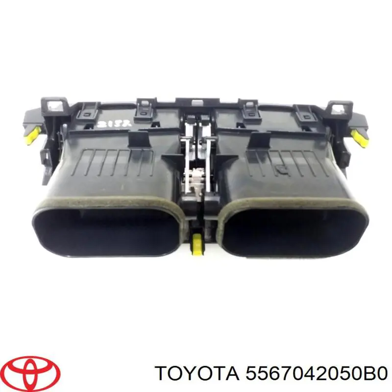 Kierownica powietrza (rozdzielacz powietrza pod "torpedo") środkowa Toyota 5567042050B0 cena, od 71,51 USD