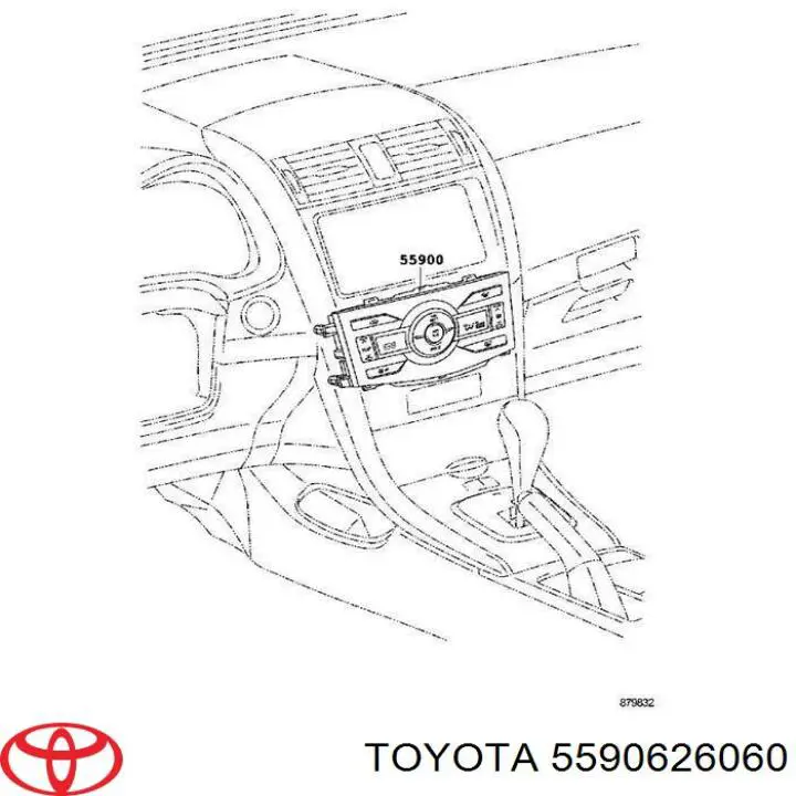 Linka sterowania ogrzewaczem (nagrzewnicą), siłą strumienia powietrza Toyota RAV4 4 (A4)