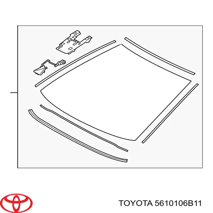 Szyba przednia Toyota 5610106B10 cena, od 169,30 USD