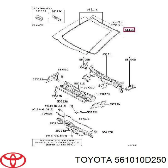 Szyba przednia Toyota Yaris hatchback (P13) (2011 - 2020) cena, od 134,67 USD