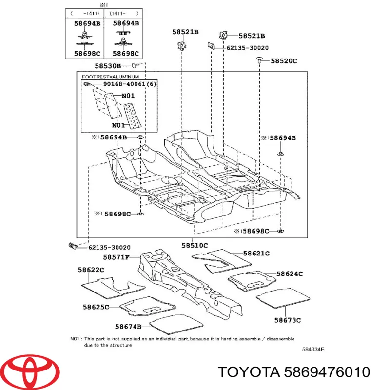 5869476010 Toyota 