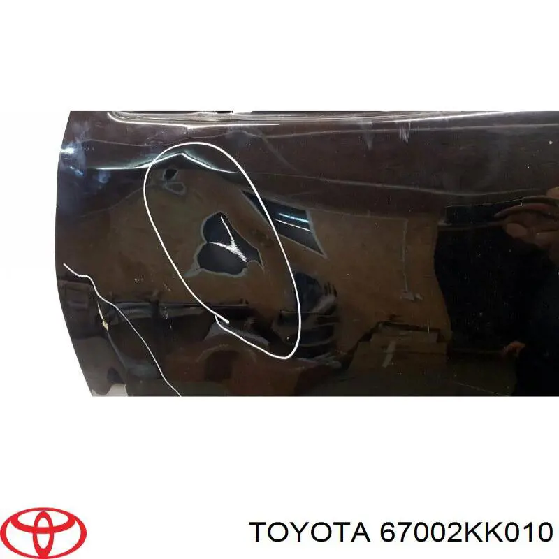 67002KK010 Toyota Drzwi przednie lewe
