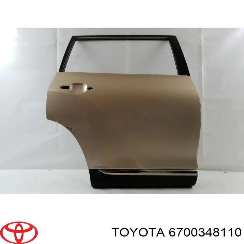 Drzwi tylne prawe do Toyota Highlander II U4