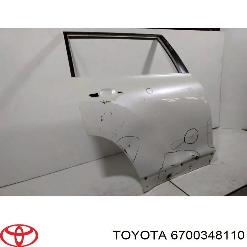  Drzwi tylne prawe Toyota Highlander 2