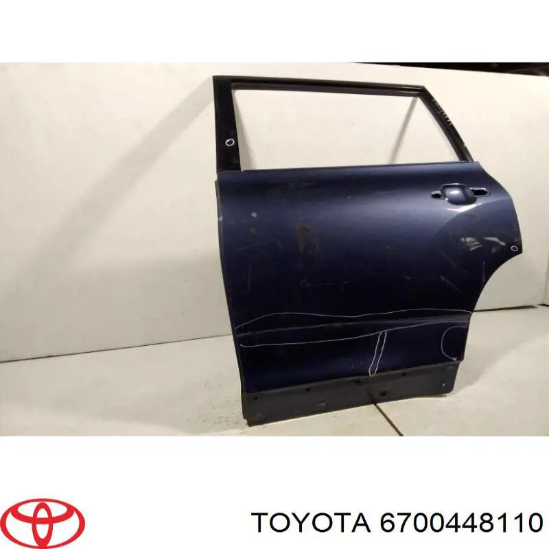 Do koszyka Drzwi tylne lewe Toyota Highlander II U4