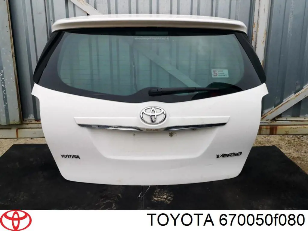 Drzwi tylne (bagażnika 3/5) Toyota 670050F080 cena, od 396,70 USD