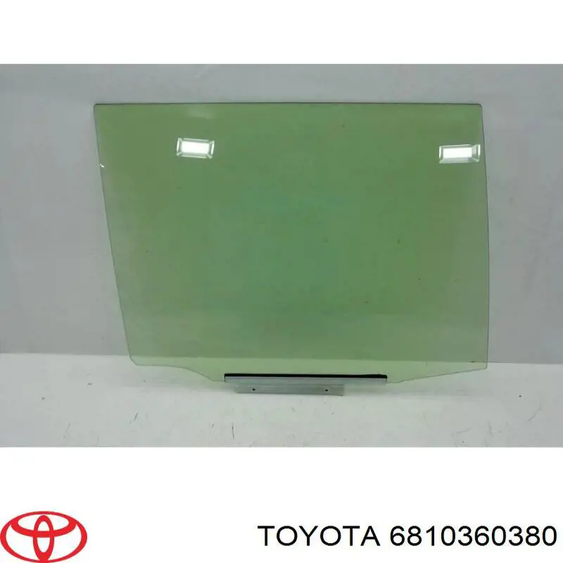 6810360380 Toyota Szyba drzwi prawych tylnych