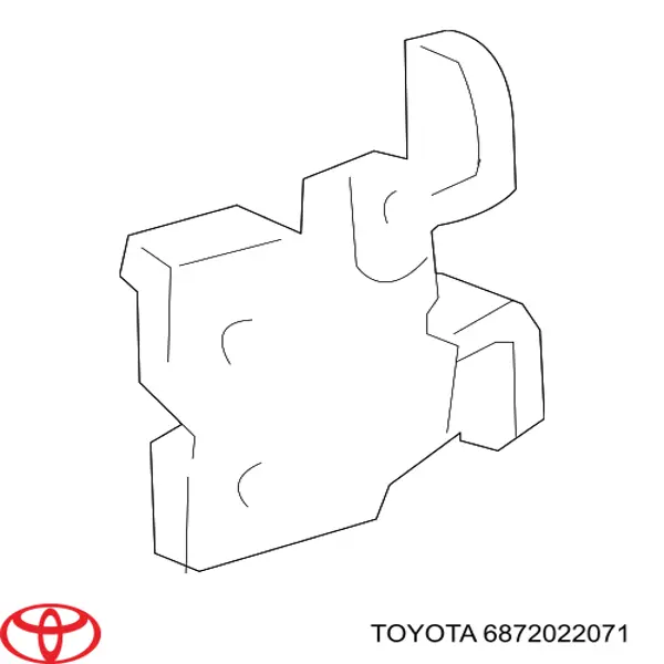 6872022071 Toyota zawias drzwi przednich