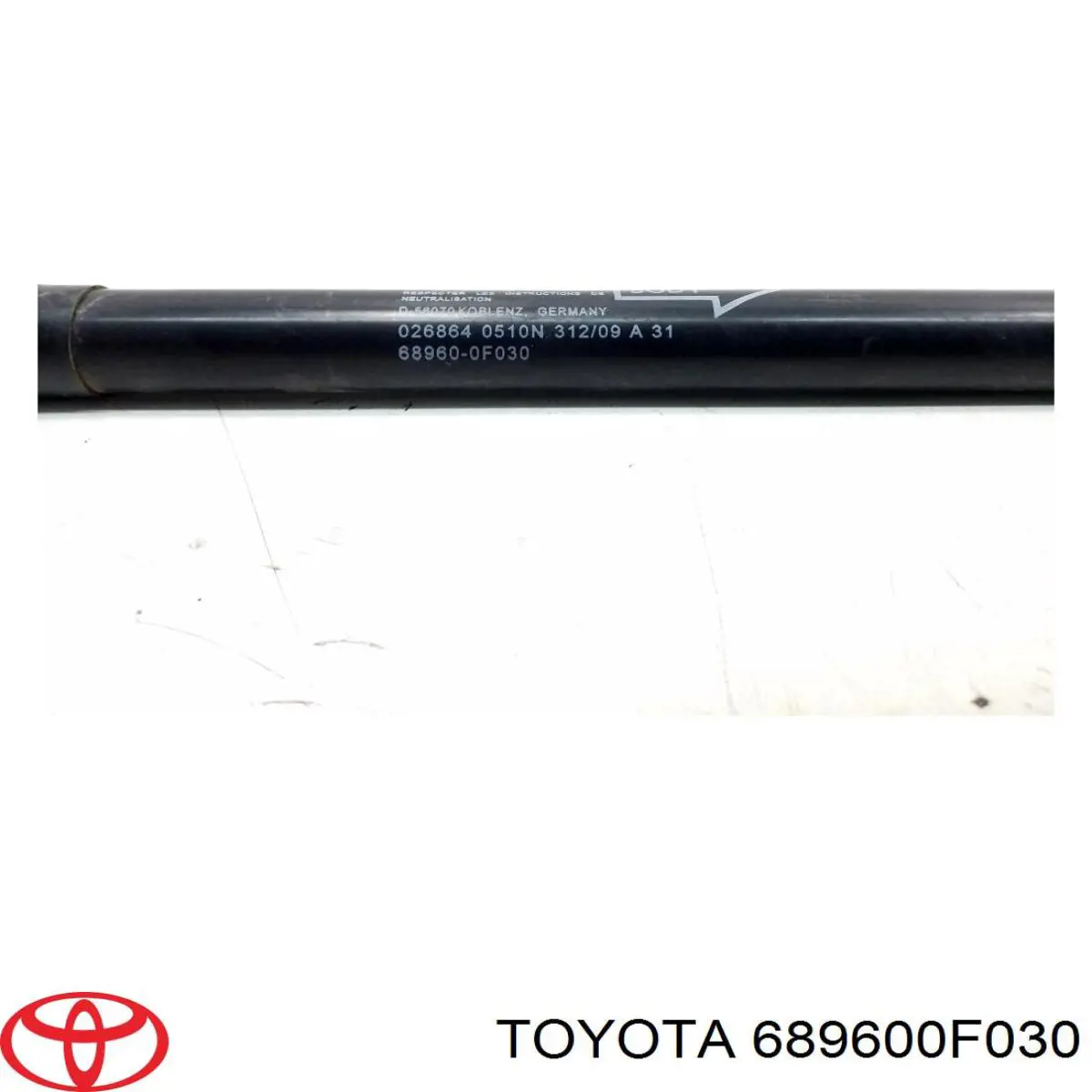 Do koszyka 689600F030 Toyota Amortyzator klapy bagażnika (3/5 drzwi-tylnych)