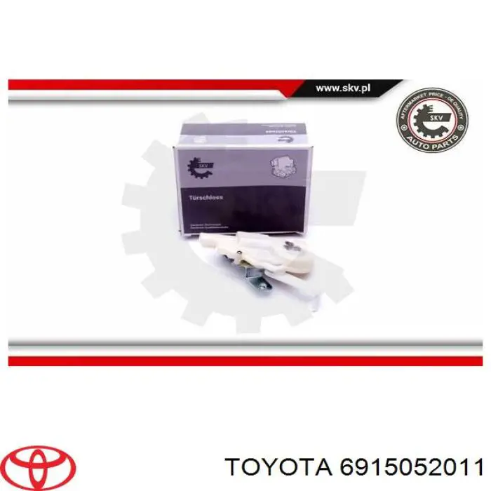 6915052011 Toyota Silniczek zamka klapy bagażnika (drzwi 3/5 tylnych)