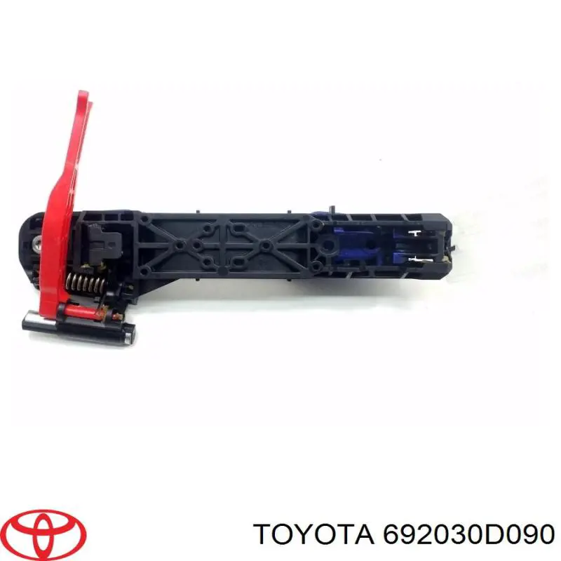 Pałąk zewnętrznej klamki drzwi tylnych lewych Toyota 692030D090 cena, od 56,18 USD