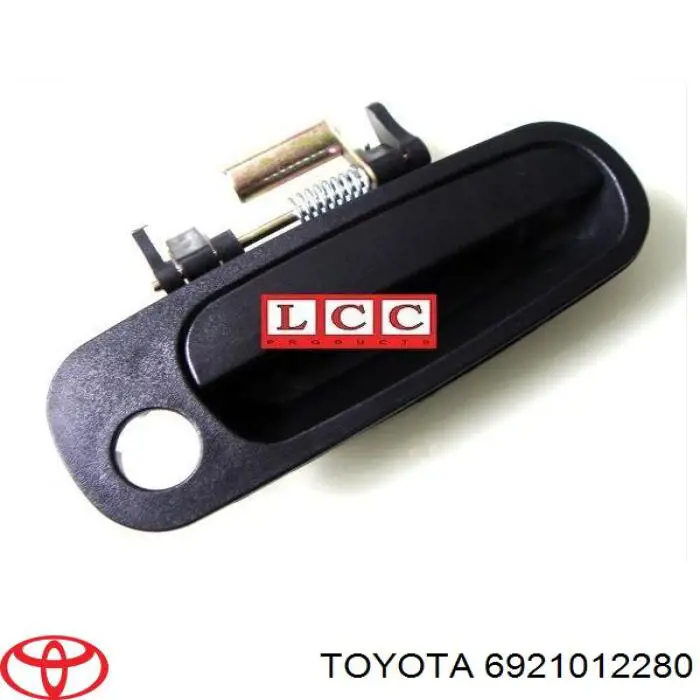 Klamka drzwi przednich zewnętrzna prawa Toyota 6921012280 cena, od 19,86 USD