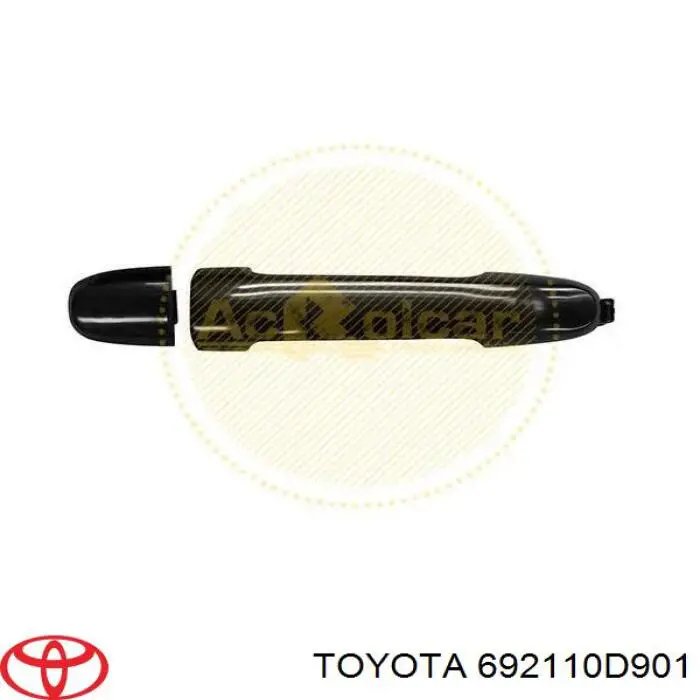Klamka drzwi przednich zewnętrzna Toyota 692110D901 cena, od 37,46 USD