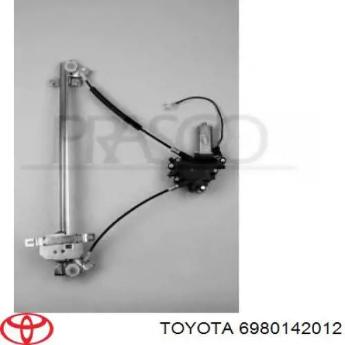 Do koszyka Mechanizm podnoszenia szyby drzwi przednich prawych Toyota RAV4 I XA