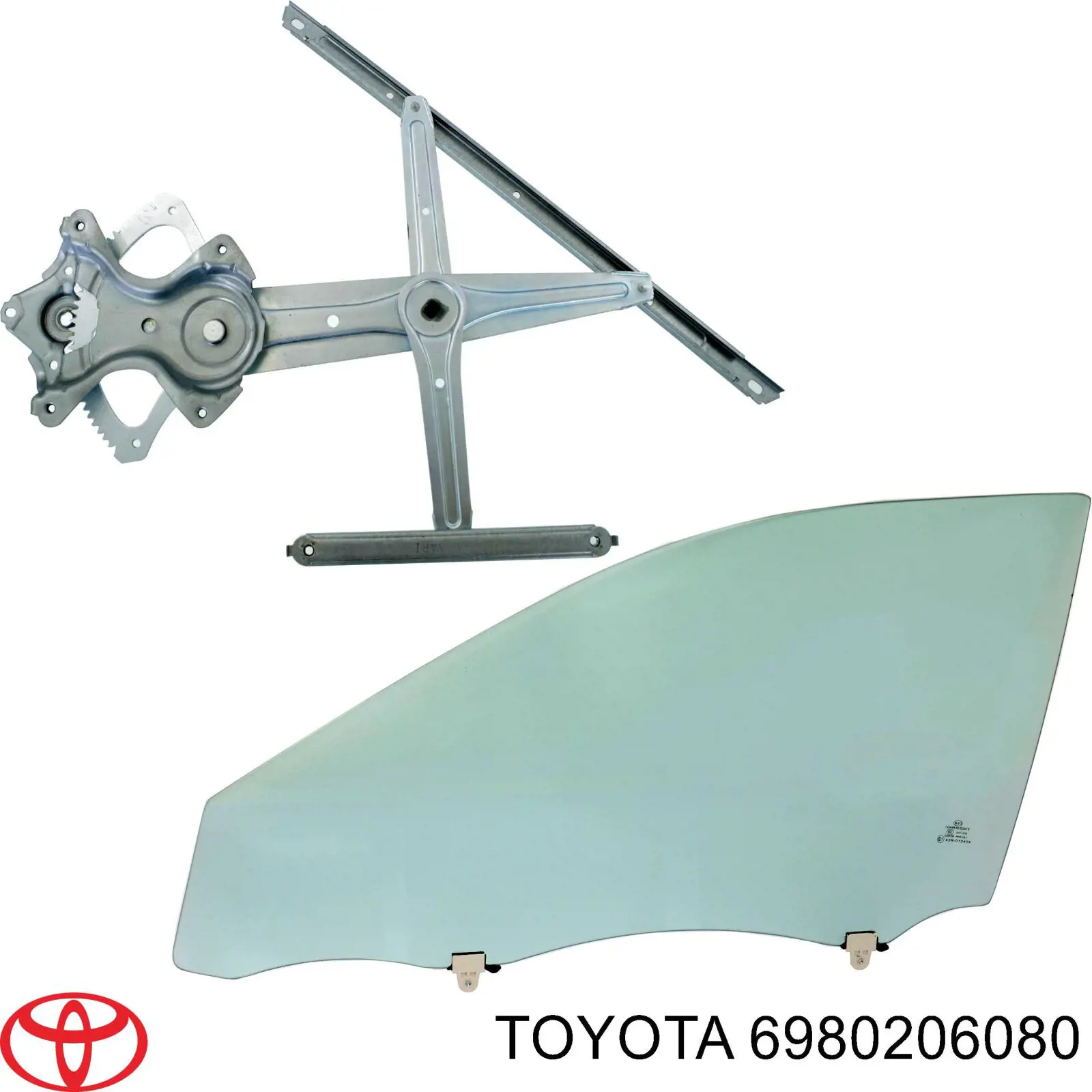 Mechanizm podnoszenia szyby drzwi przednich lewych Toyota 6980206080 cena, od 158,47 USD