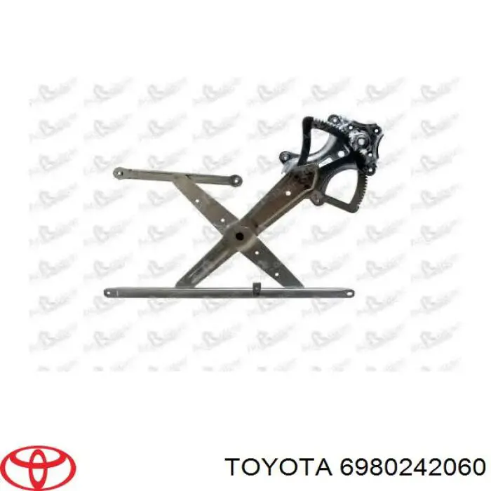 6980242060 Toyota Mechanizm podnoszenia szyby drzwi przednich lewych