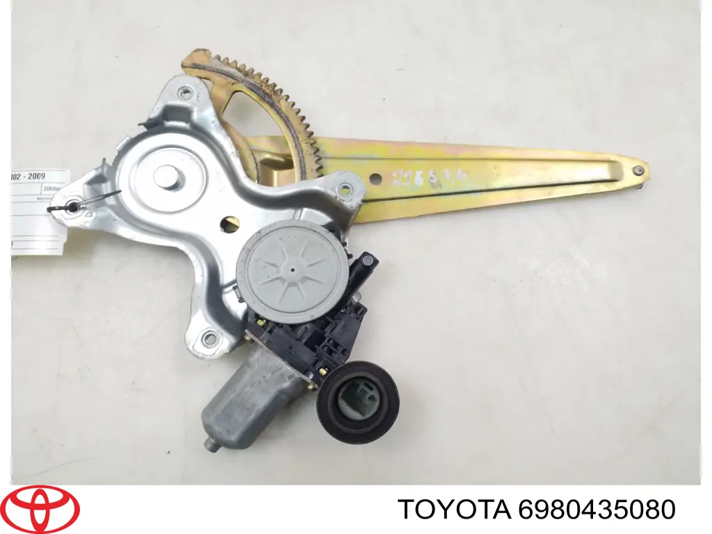 Mechanizm podnoszenia szyby drzwi tylnych lewych Toyota 6980435080 cena, od 105,56 USD