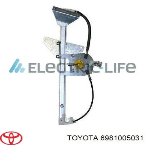 6981005031 Toyota Mechanizm podnoszenia szyby drzwi przednich prawych