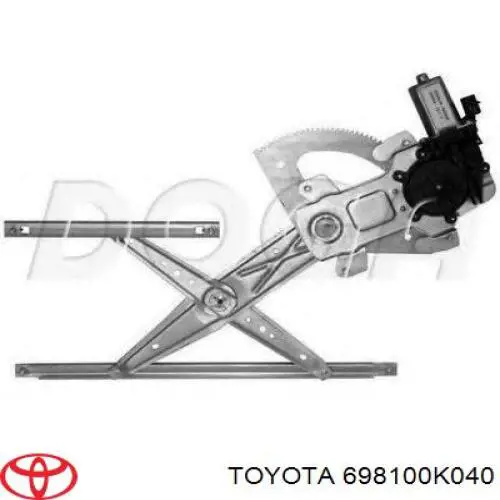 Do koszyka 698100K040 Toyota Mechanizm podnoszenia szyby drzwi przednich prawych
