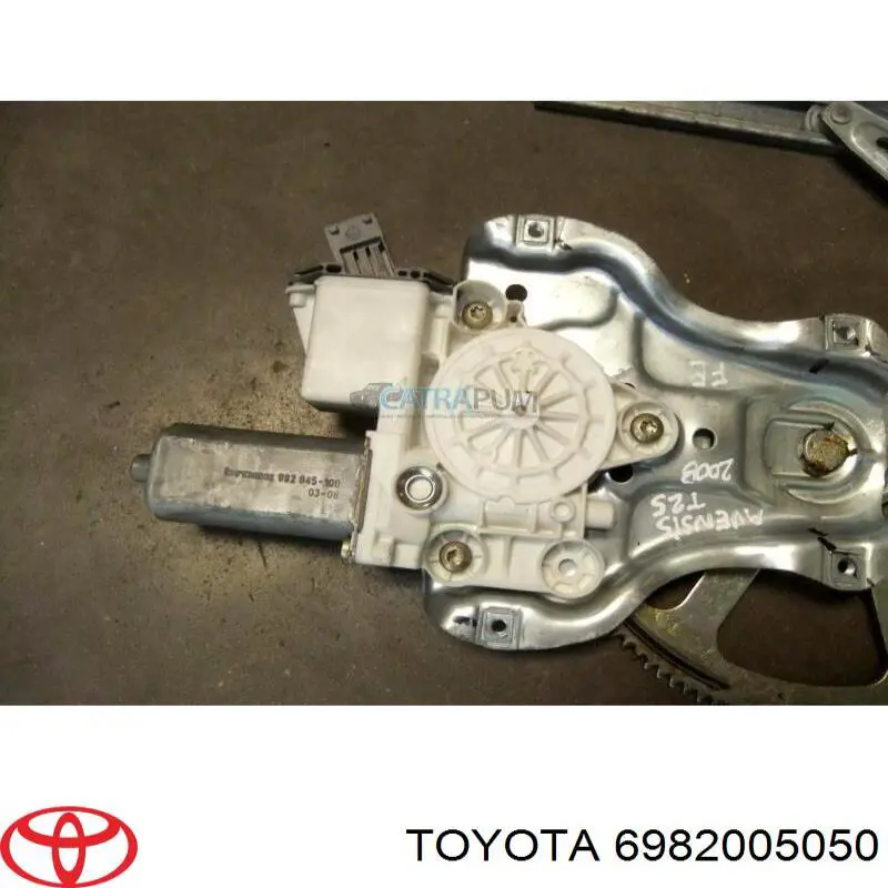 Mechanizm podnoszenia szyby drzwi przednich lewych Toyota 6982005050 cena, od 68,10 USD