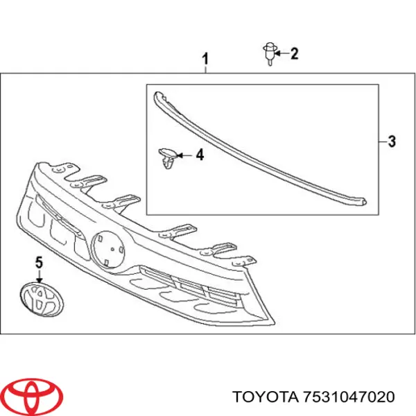 Emblemat na klapę bagaznika (znaczek firmowy) do Toyota Prius  ZVW30