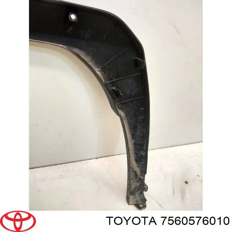 7560576010 Toyota Poszerzenie (nakładka) reperaturki tylnego błotnika prawy
