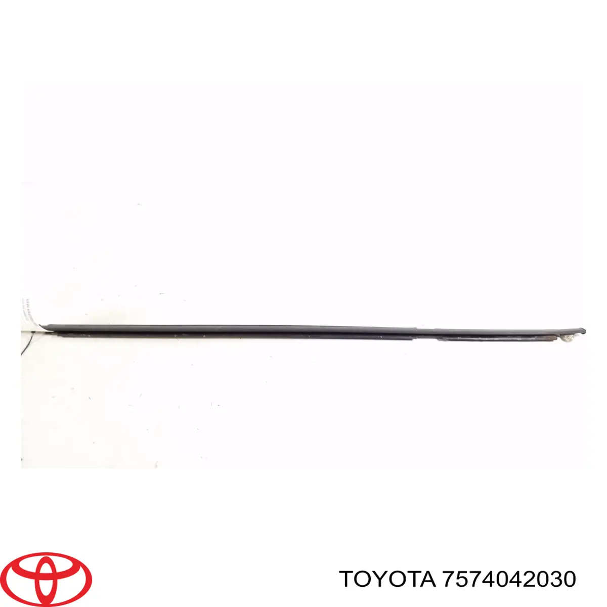 Listwa ochronna szyby opuszczanej drzwi tylnych lewych Toyota 7574042031 cena, od 36,20 USD