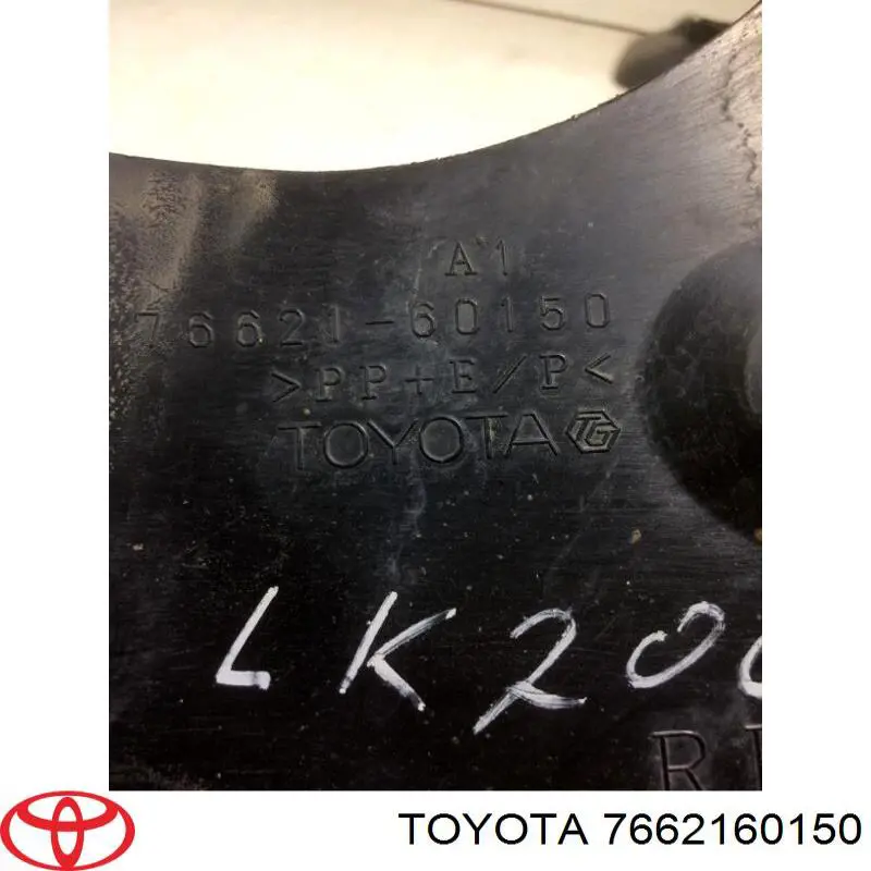Do koszyka 7662160150 Toyota Chlapacz przedni prawy