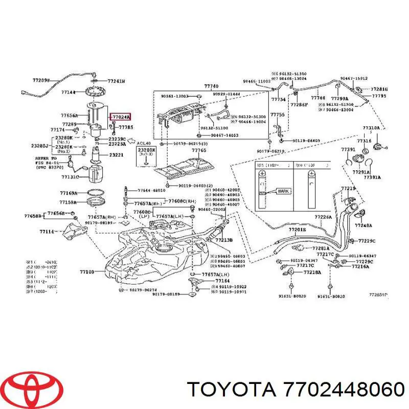 Do koszyka 7702448060 Toyota Filtr paliwa